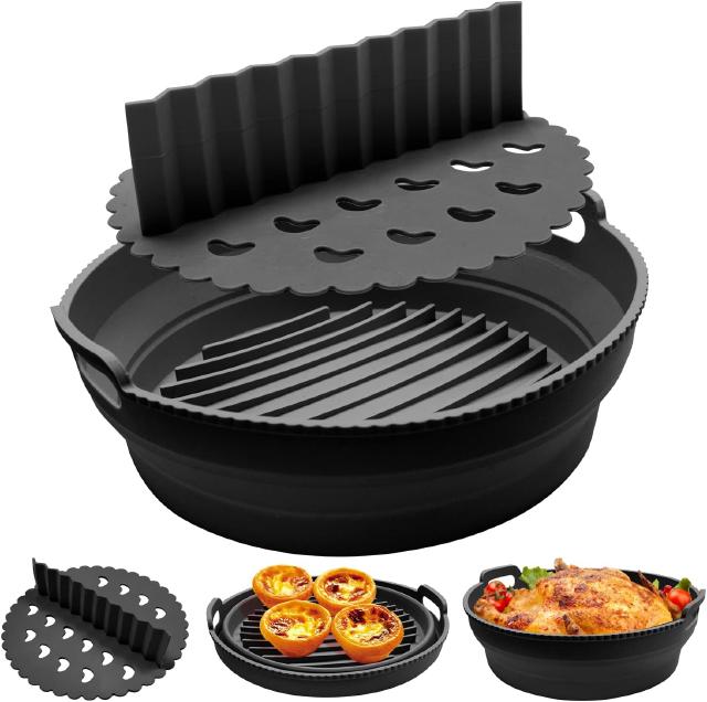 Silicone Air Fryer Tray with Divider